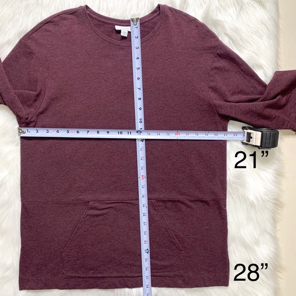 SOLD-Jill Oversize Kangaroo Pocket Tunic - Picture 5 of 6